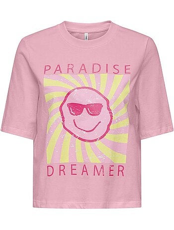 T-shirt Menina Rosa Kids ONLY Carty-sun