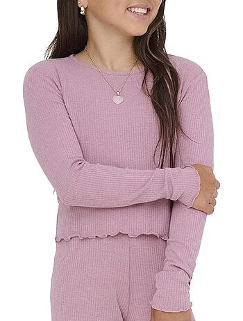 T-shirt Menina Rosa Kids ONLY Kogally