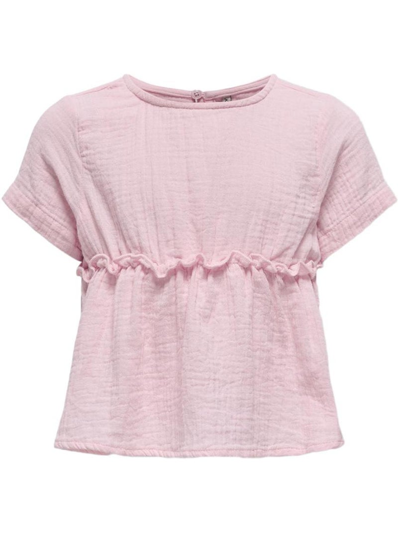 T-Shirt Menina Rosa Kids ONLY Life KMGTHYRA Rosa - Kiabi