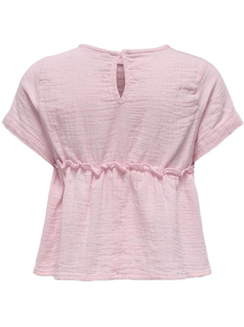 T-Shirt Menina Rosa Kids ONLY Life KMGTHYRA Rosa - Kiabi
