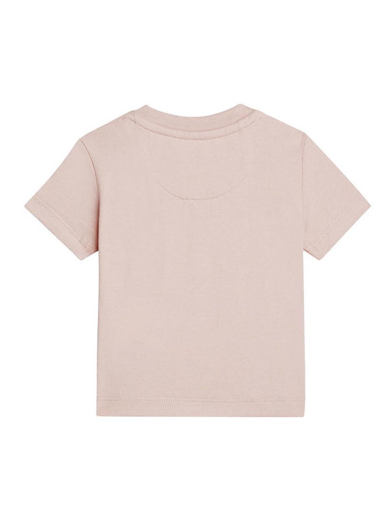 T-shirt menina rosa monogram calvin klein jeans Rosa - Kiabi