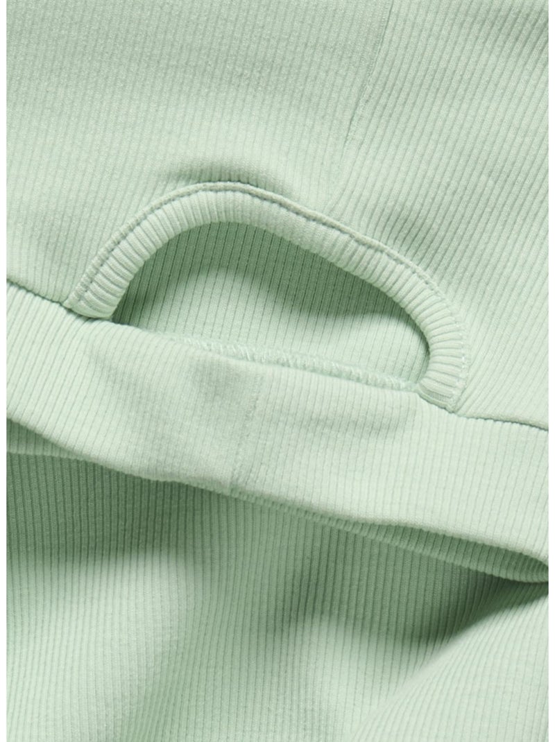 T-Shirt Menina Verde com Recorte Kids ONLY Verde - Kiabi