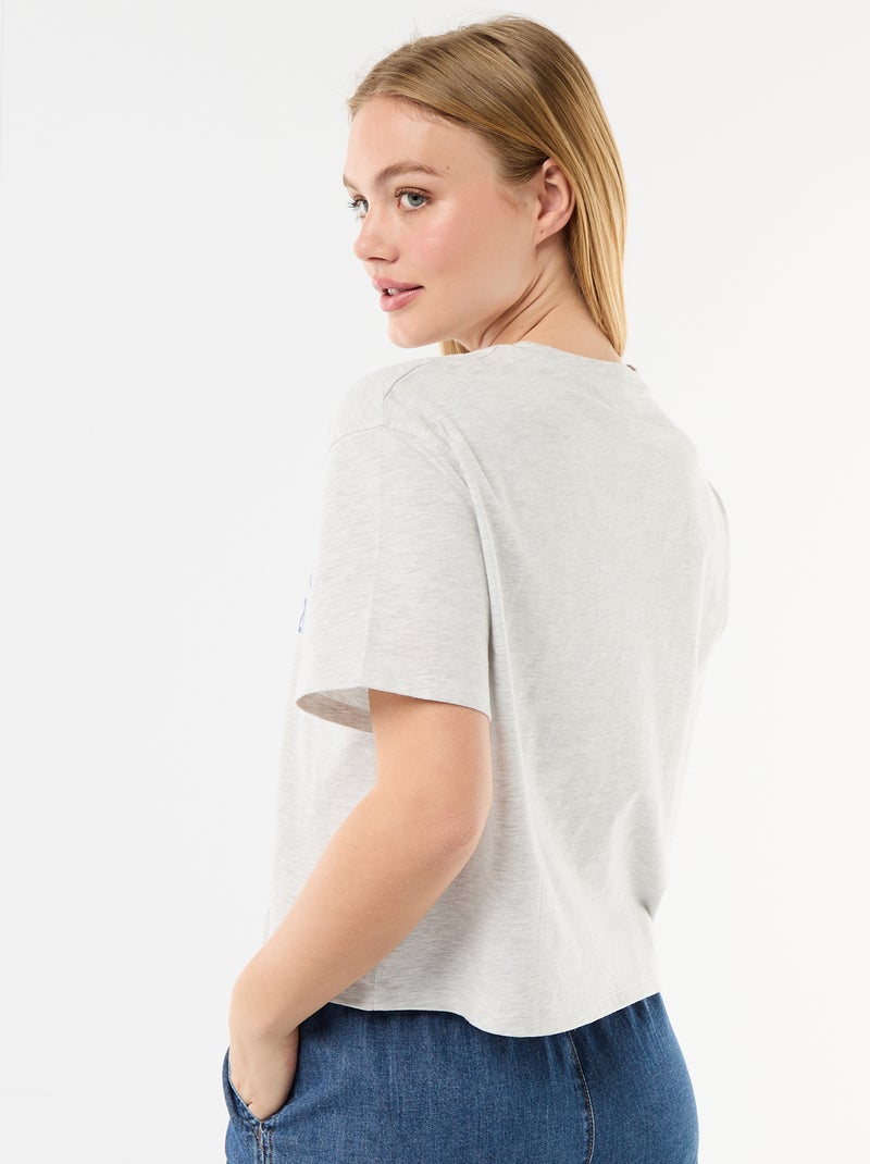 T-shirt mesclado 'Minnie' Cinza - Kiabi