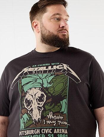 T-shirt Metallica de manga curta