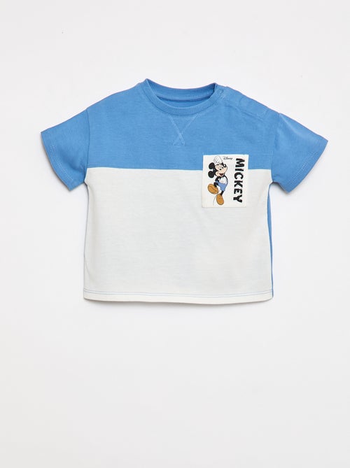 T-shirt 'Mickey' com bolso no peito 'Disney' - Kiabi