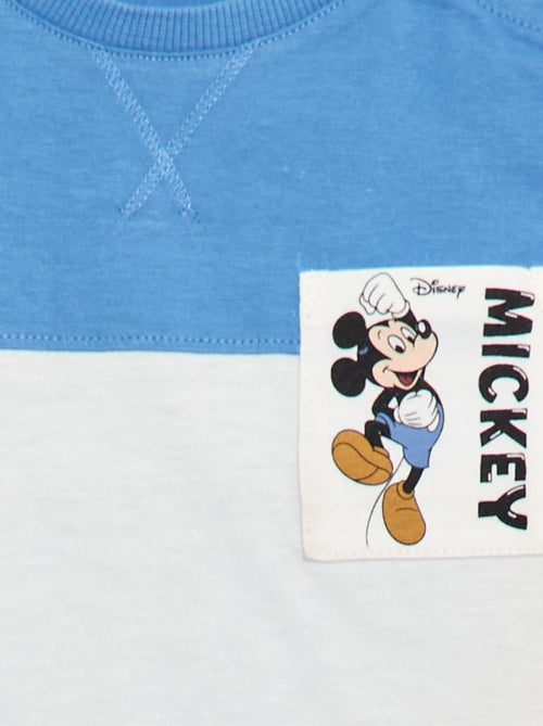 T-shirt 'Mickey' com bolso no peito 'Disney' - Kiabi