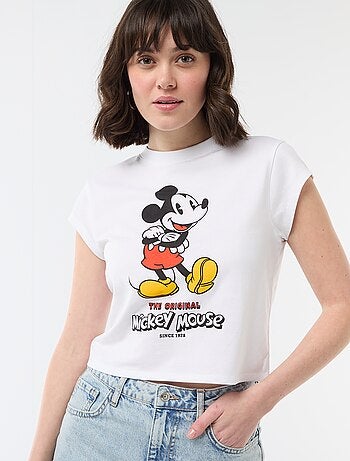 T-shirt 'Mickey' cropped 'Disney'