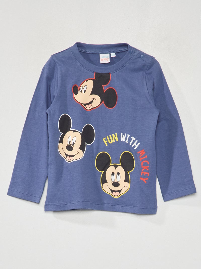 T-shirt 'Mickey' 'Disney' Azul - Kiabi