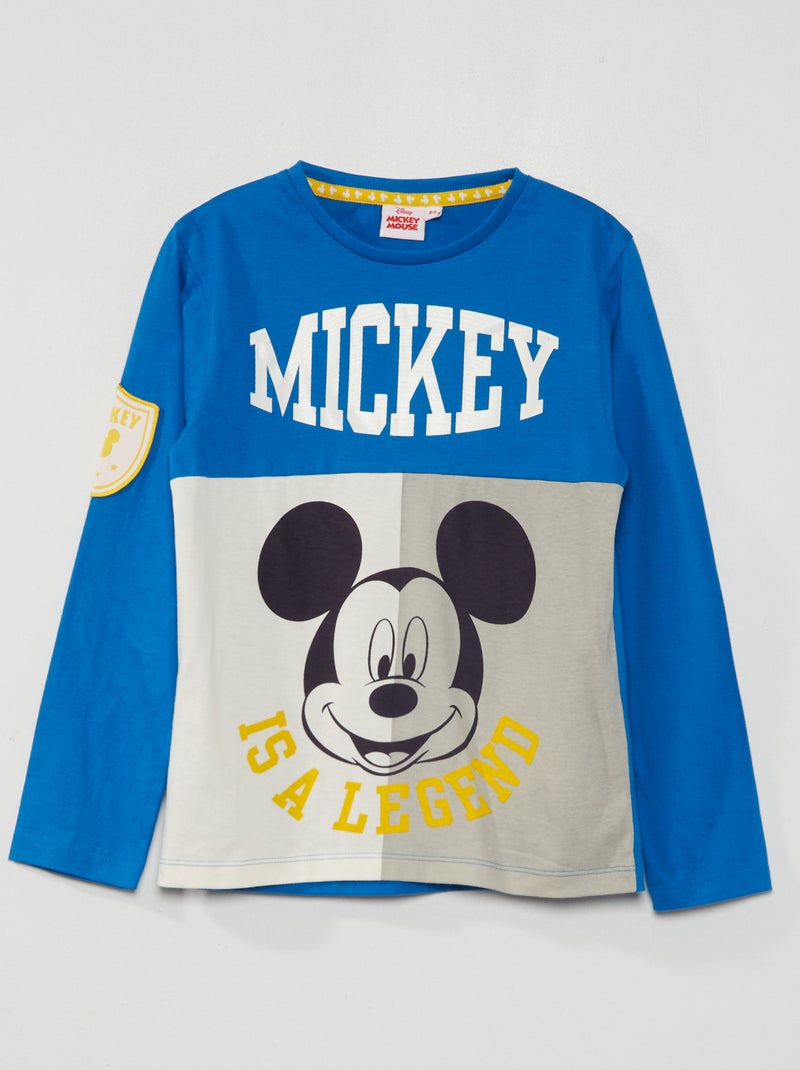 T-shirt 'Mickey' 'Disney' Azul - Kiabi