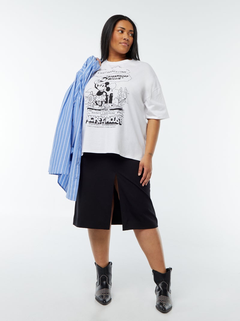 T-shirt 'Mickey' 'Disney' de manga curta estampada Branco - Kiabi