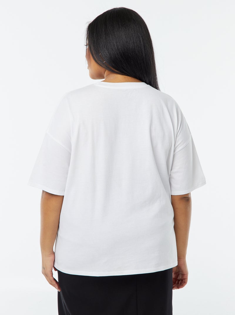 T-shirt 'Mickey' 'Disney' de manga curta estampada Branco - Kiabi