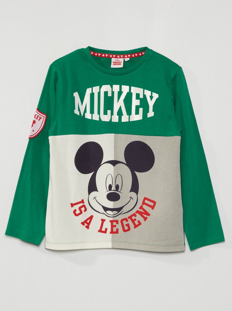 T-shirt 'Mickey' 'Disney' Verde - Kiabi
