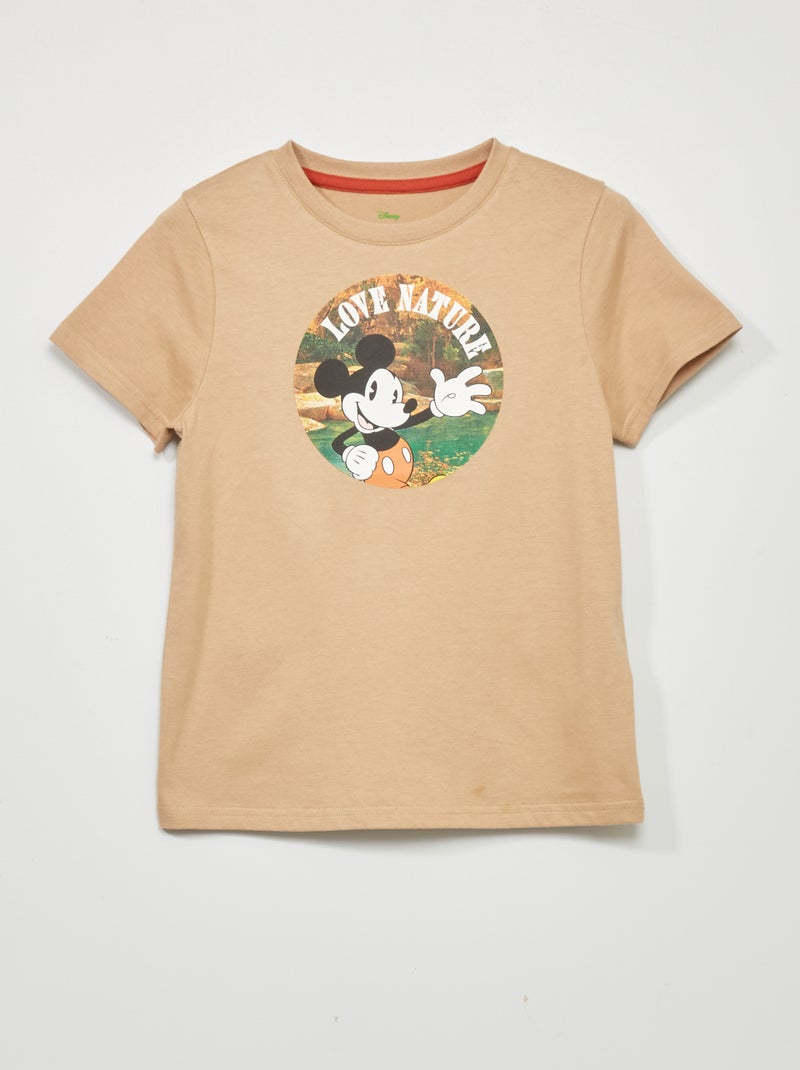 T-shirt 'Mickey' em jersey BEGE - Kiabi