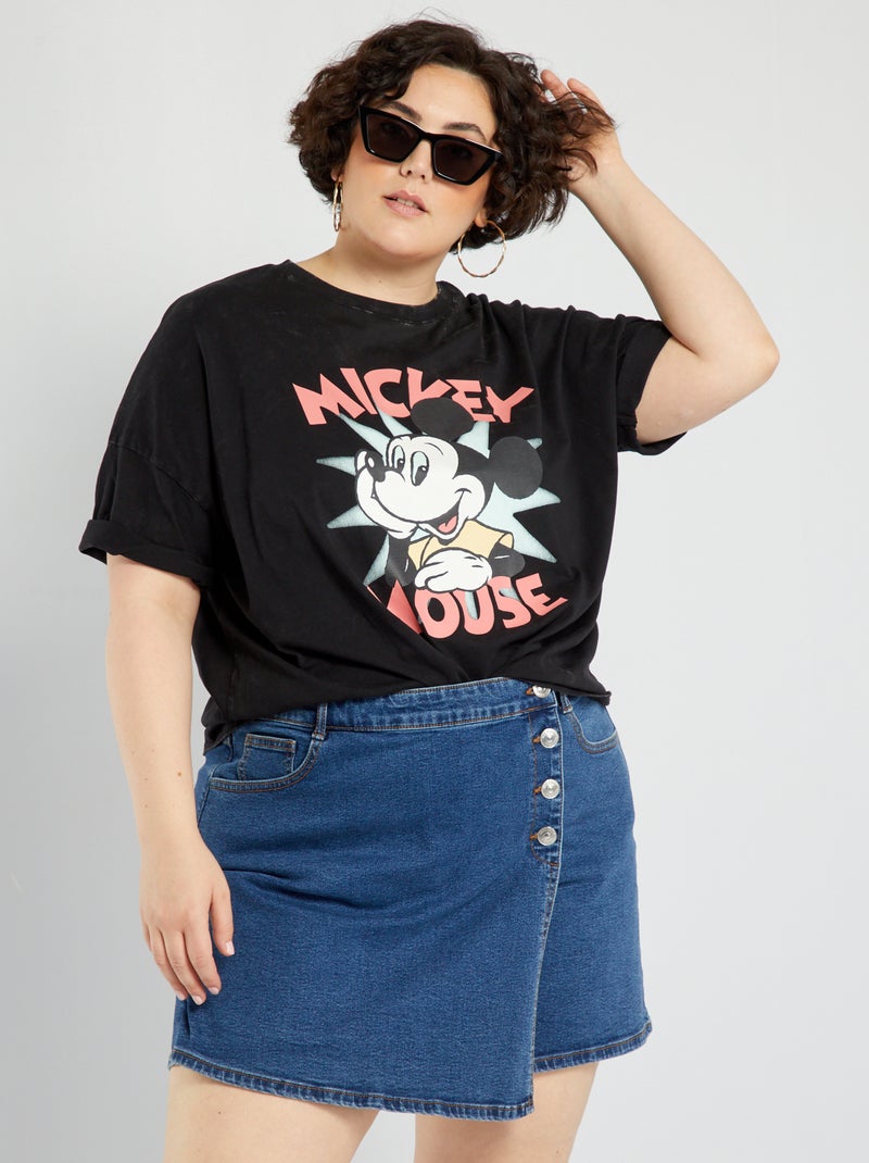T-shirt 'Mickey' em jersey PRETO - Kiabi