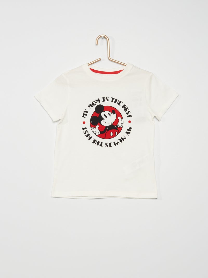 T-shirt 'Mickey' especial Dia da Mãe BRANCO - Kiabi