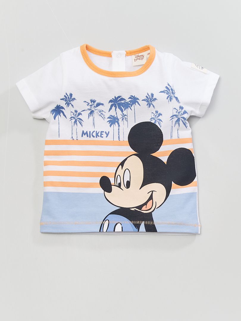 T-shirt 'Mickey' Laranja - Kiabi