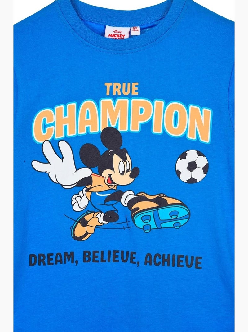 T-shirt mickey mouse menino | licença oficial Azul - Kiabi