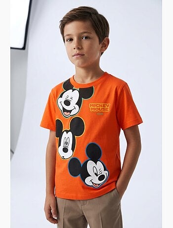 T-shirt mickey mouse menino | licença oficial