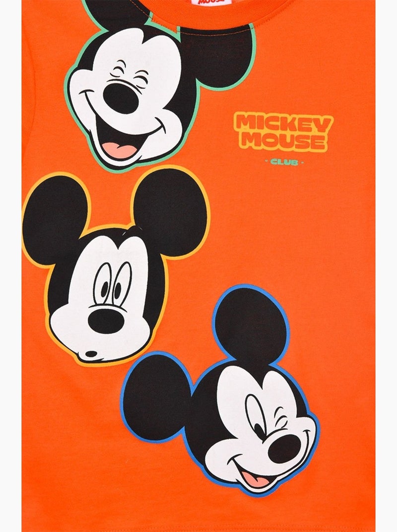 T-shirt mickey mouse menino | licença oficial Laranja - Kiabi