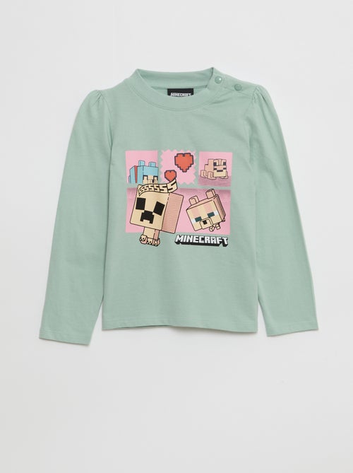 T-shirt 'Minecraft' de manga comprida - So Easy - Kiabi
