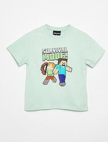 T-shirt 'Minecraft' de manga curta