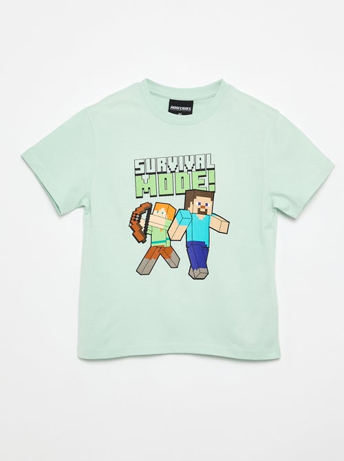 T-shirt 'Minecraft' de manga curta - Kiabi