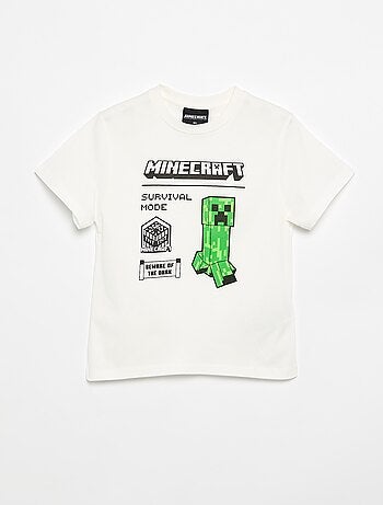 T-shirt 'Minecraft' de manga curta