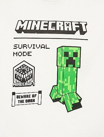 T-shirt 'Minecraft' de manga curta