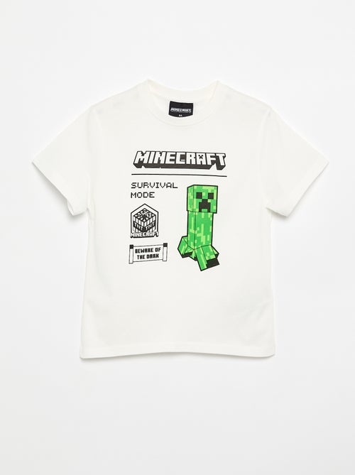 T-shirt 'Minecraft' de manga curta - Kiabi