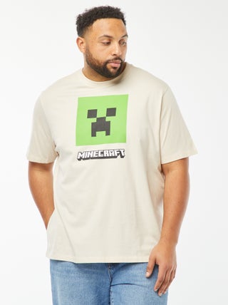 T-shirt 'Minecraft' de manga curta