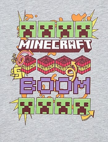 T-shirt 'Minecraft' de manga curta