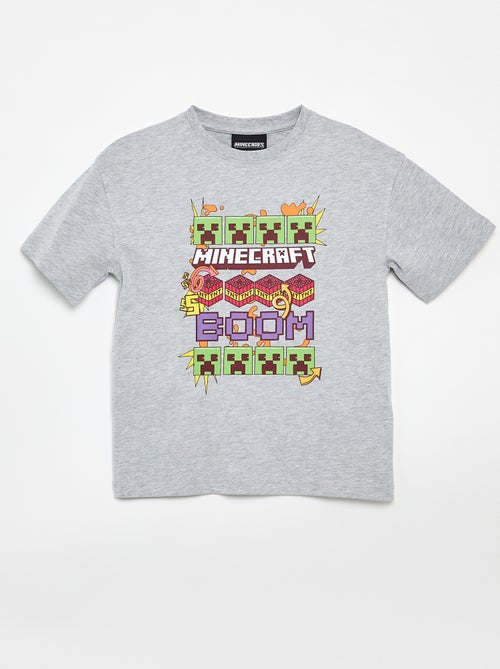 T-shirt 'Minecraft' de manga curta - Kiabi