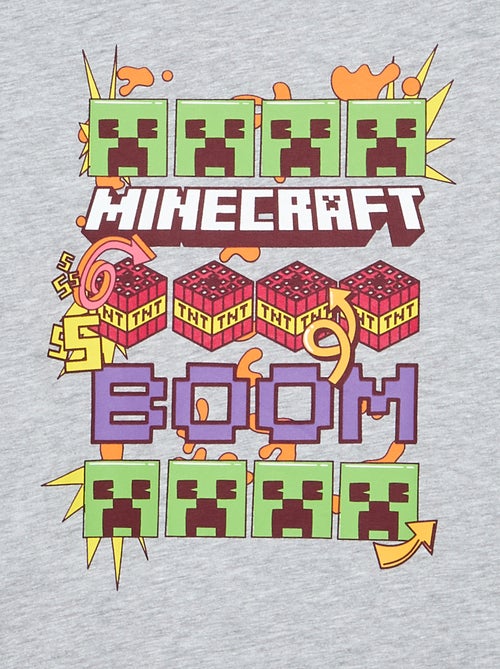 T-shirt 'Minecraft' de manga curta - Kiabi