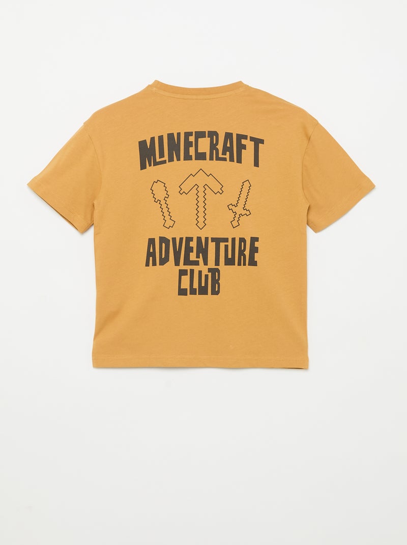T-shirt 'Minecraft' de manga curta Mostarda - Kiabi