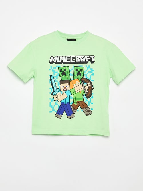 T-shirt 'Minecraft' de manga curta - Kiabi