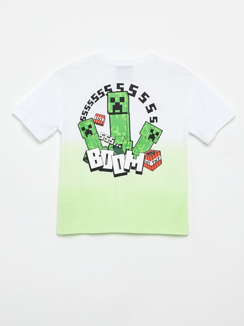 T-shirt 'Minecraft' de manga curta Verde - Kiabi