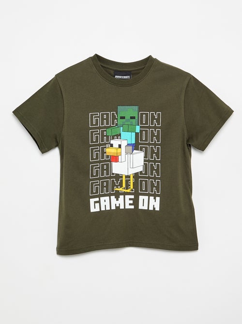 T-shirt 'Minecraft' de manga curta - Kiabi