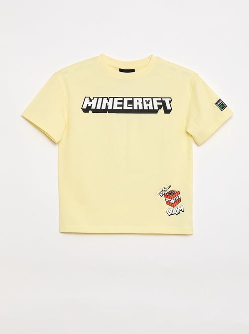 T-shirt 'Minecraft' de mangas curtas - Kiabi