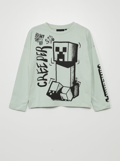 T-shirt 'Minecraft' manga comprida - Kiabi