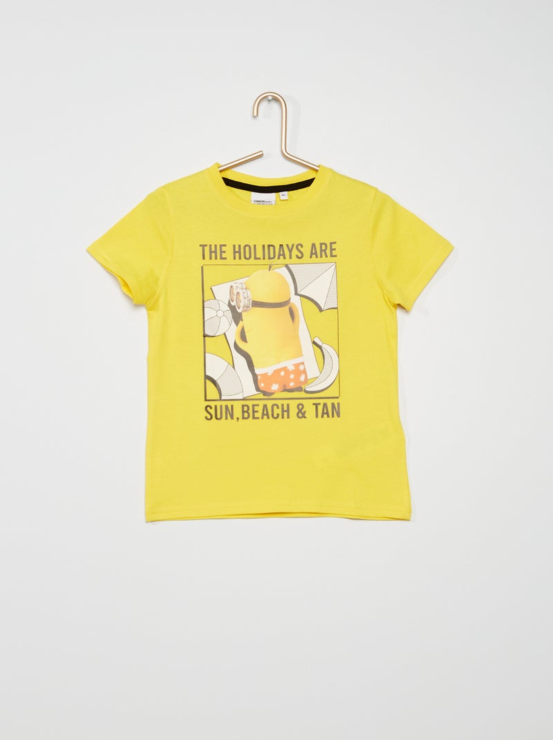 T-shirt 'Mínimos' AMARELO - Kiabi
