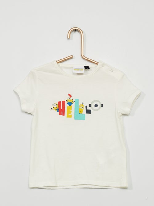 T-shirt 'Mínimos' de gola redonda - Kiabi
