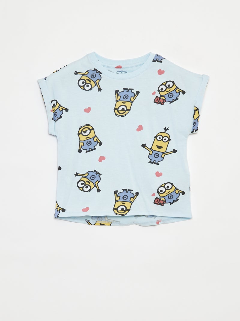T-shirt 'Mínimos' de manga curta AZUL - Kiabi