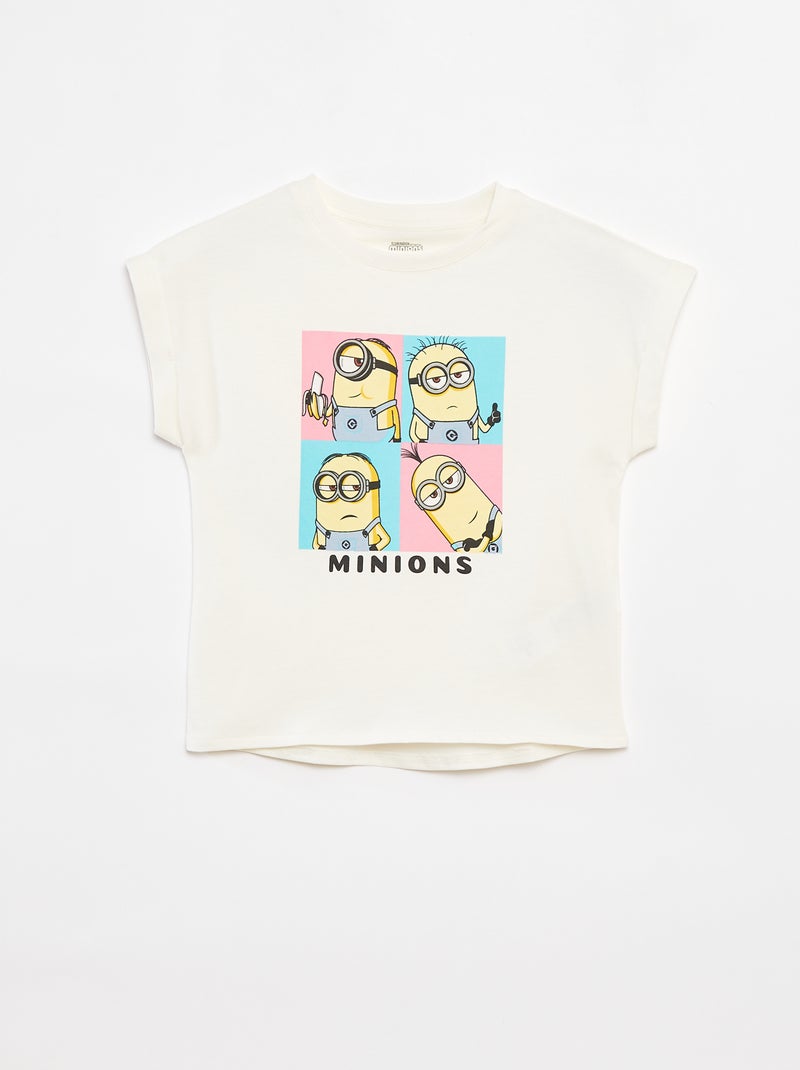 T-shirt 'Mínimos' de manga curta BRANCO - Kiabi