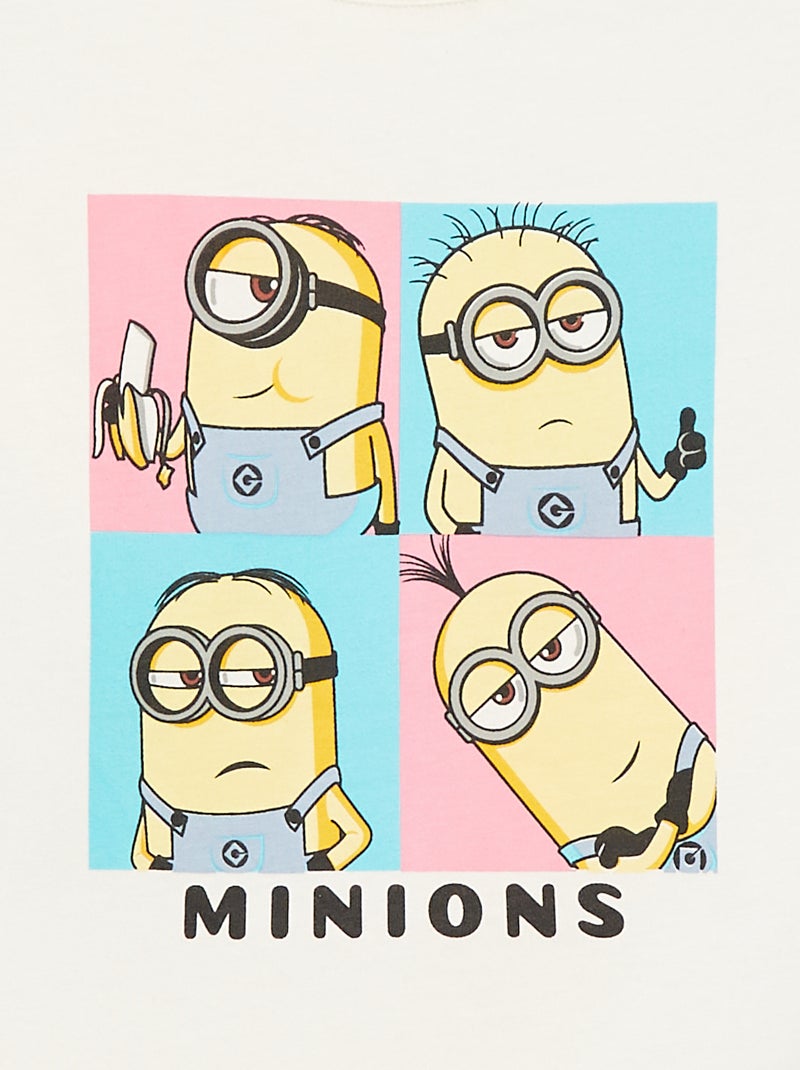 T-shirt 'Mínimos' de manga curta BRANCO - Kiabi