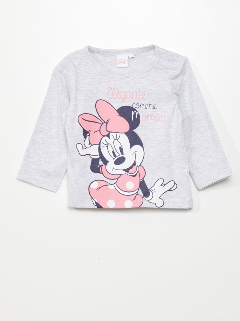 T-shirt 'Minnie' CINZA - Kiabi