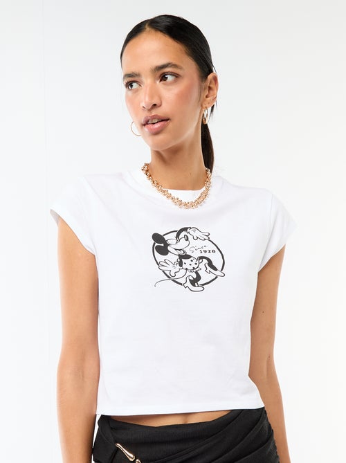 T-shirt 'Minnie' cropped 'Disney' - Kiabi