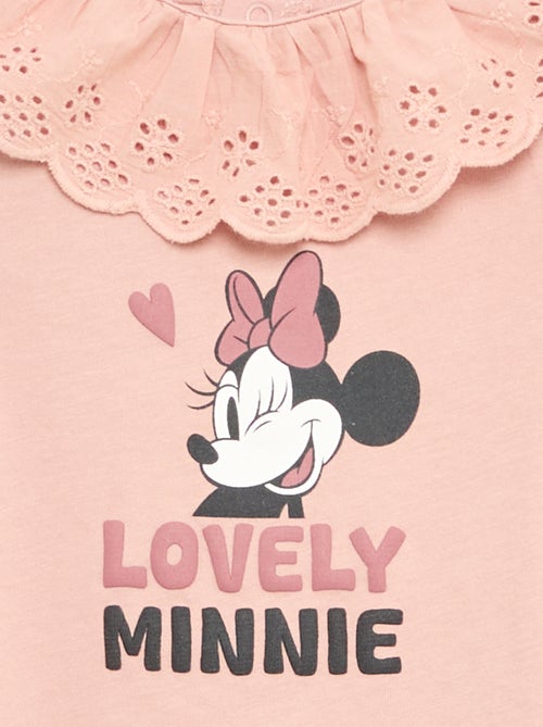 T-shirt 'Minnie' da 'Disney' de manga curta com gola babada - Kiabi