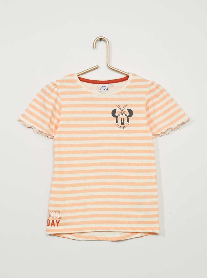T-shirt 'Minnie' de gola redonda LARANJA - Kiabi