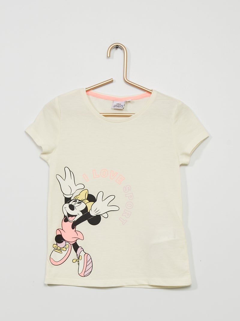 T-shirt 'Minnie' 'Disney' BRANCO - Kiabi