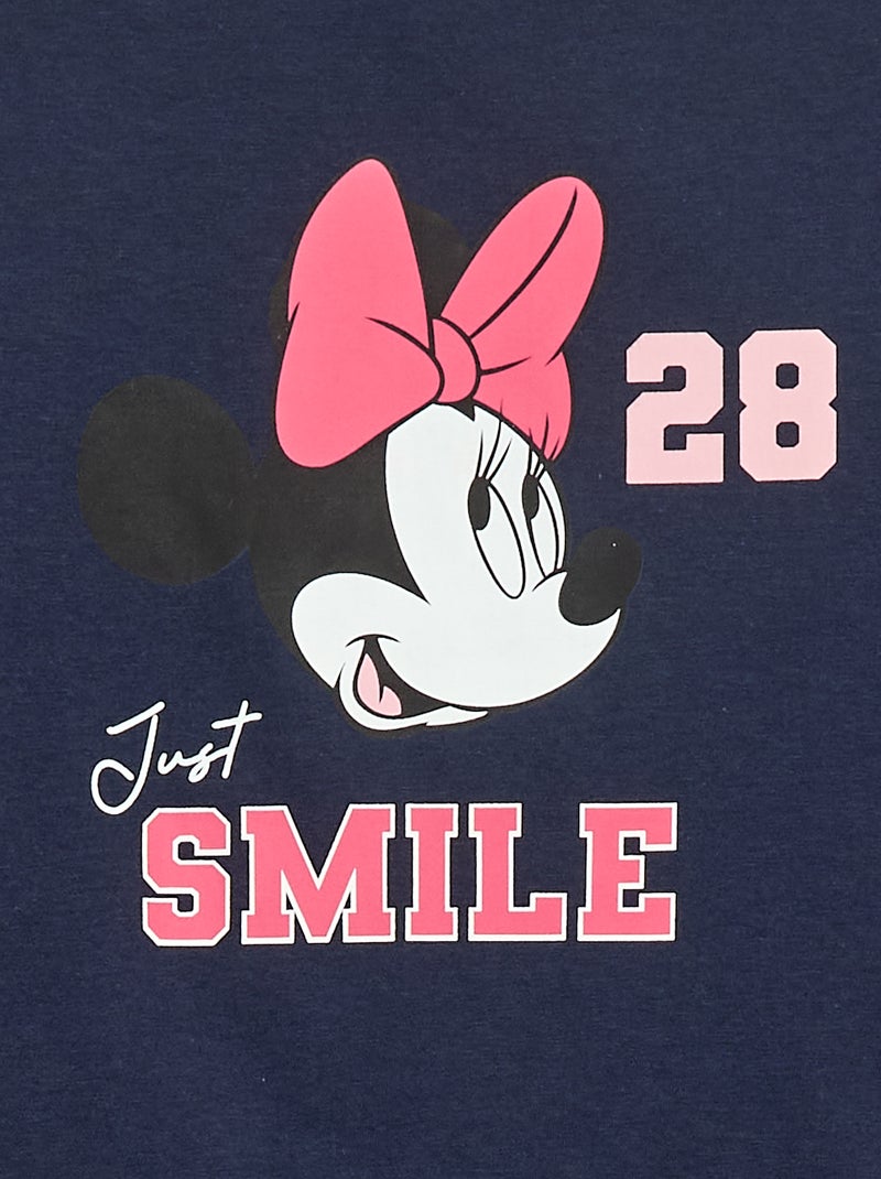 T-shirt 'Minnie' 'Disney' de mangas compridas Azul - Kiabi
